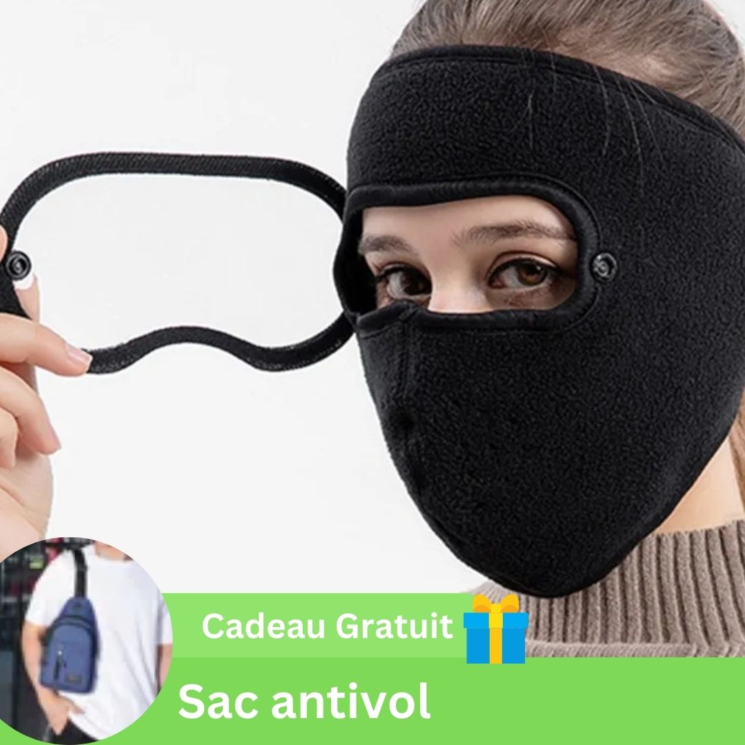 CAGOULE ANTI FROID - Avec visière intégrée - Moto et Velo