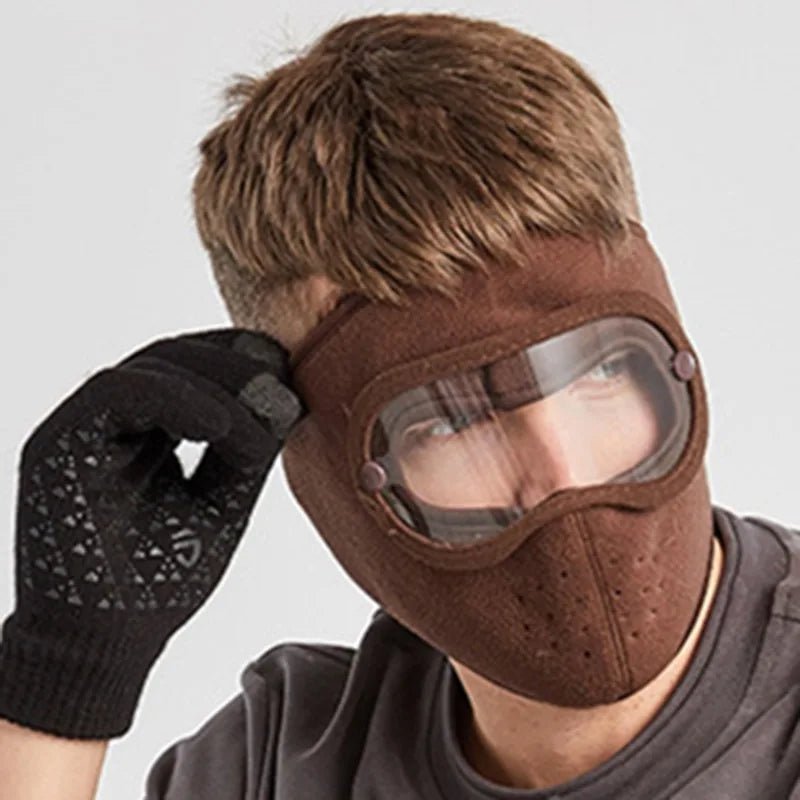 CAGOULE ANTI FROID - Avec visière intégrée - Moto et Velo